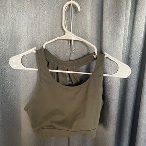 NVGTN Olive Green Sports Bra